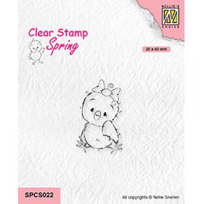 Nellies Choice Clear Stamp - Chickies - Beauty